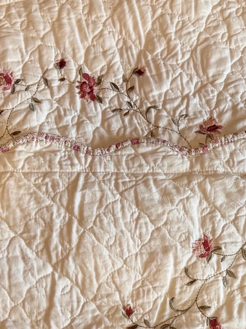 Better Homes & Gardens Embroidered Floral Pillow Shams Set of 2 Cottagecore